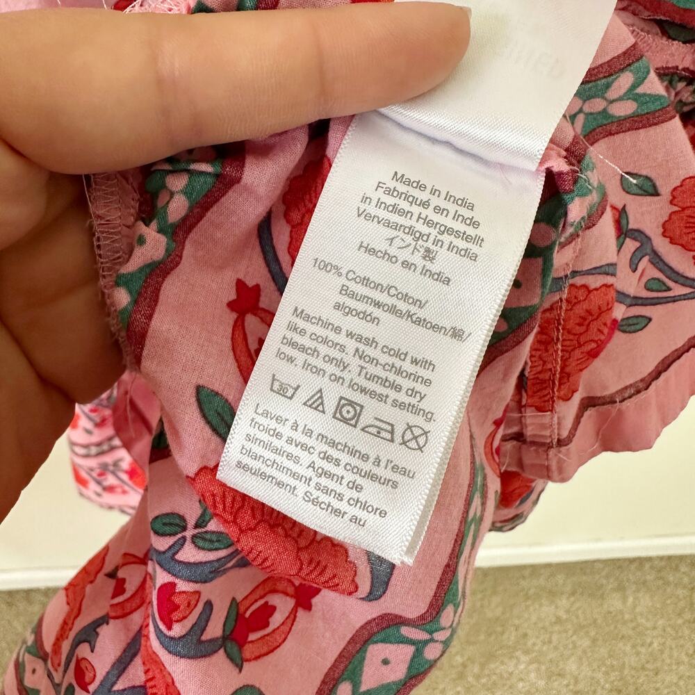 J.Crew V-neck tunic dress in floral block print Size Small - Picture 3 of 5